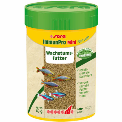 sera ImmunPro Mini Nature 250 ml – Probiotisches Wachstumsfutter für Zierfische bis 4 cm