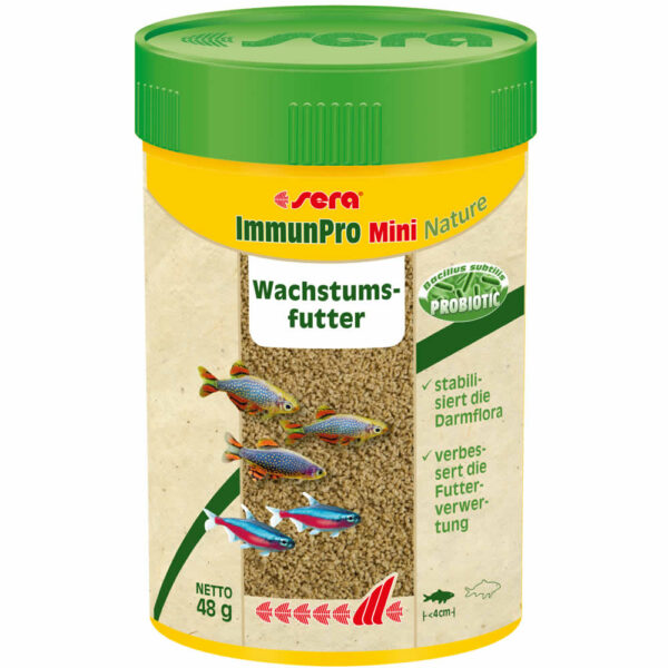 sera ImmunPro Mini Nature, Wachstumsfutter für Zierfische