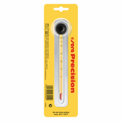 sera Präzisionsthermometer – Thermometer fürs Aquarium – Hochpräzises Glasthermometer, Skala von 0 – 50 °C