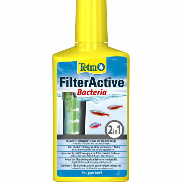 Tetra FilterActive Bacteria - 2in1 Mix aus lebenden Starterbakterien und schlammreduzierenden Reinigungsbakterien