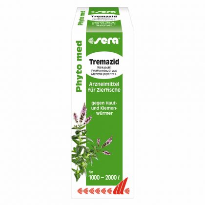 sera Phyto med Tremazid – Arzneimittel für Zierfische gegen Haut- und Kiemenwürmer
