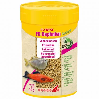 sera FD Daphnien Nature – Fischfutter getrocknete Wasserflöhe, 100ml