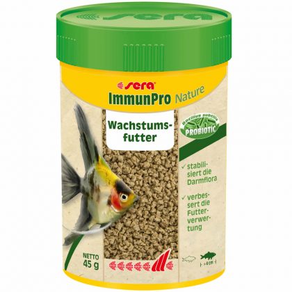 sera ImmunPro Nature – Probiotisches Wachstumsfutter für Zierfische ab 4 cm, 100 ml-10 l