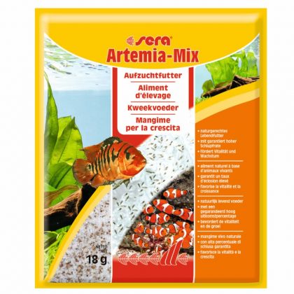 sera Artemia-Mix – Aufzuchtfutter für natürliches Fressverhalten, Jungfischfutter, 18g