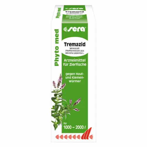 sera Phyto med Tremazid, gegen Haut- und Kiemenwürmer