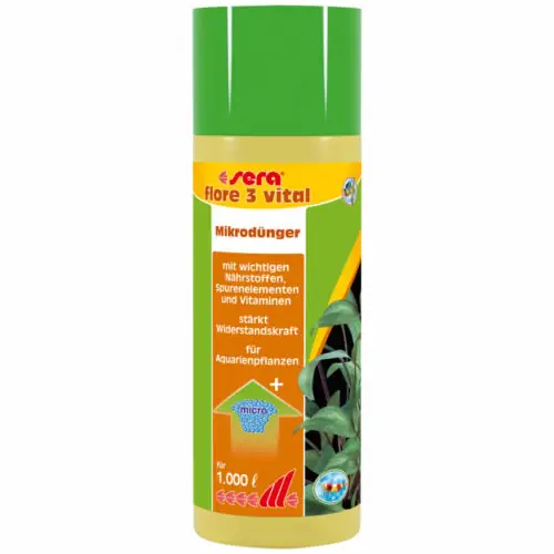 sera flore 3 vital, Mikrodünger für Aquarienpflanzen