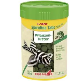 sera Spirulina Tabs Nature, Zierfischfutter, Hafttabletten